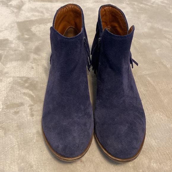 Lucky Brand Moroccan Blue oiled suede Lk-Benjii - Picture 2 of 8